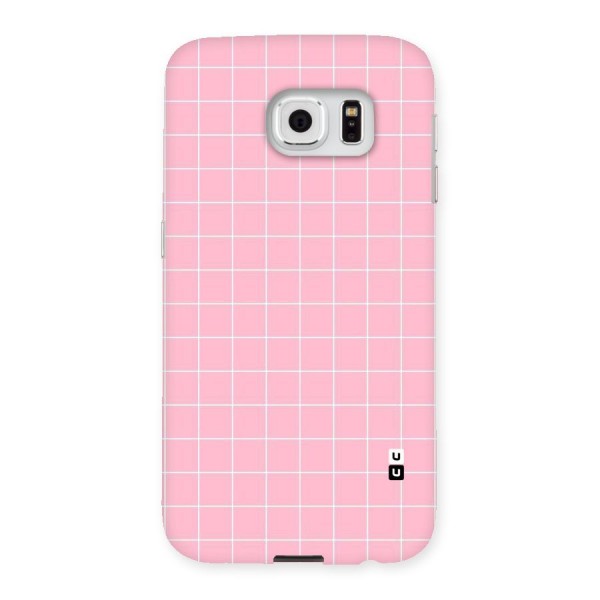 Pink Checks Back Case for Samsung Galaxy S6