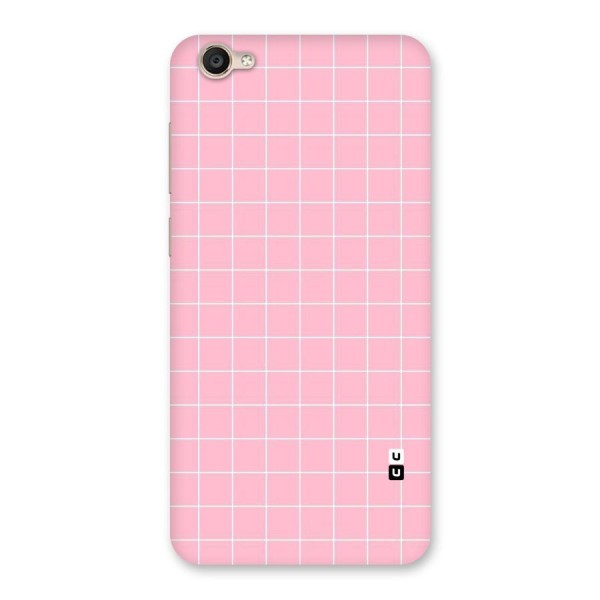 Pink Checks Back Case for Vivo Y55s