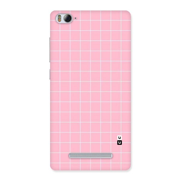 Pink Checks Back Case for Xiaomi Mi4i