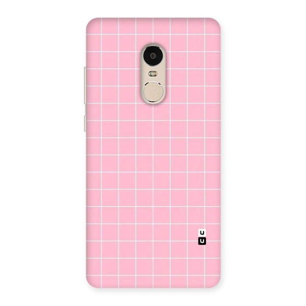 Pink Checks Back Case for Xiaomi Redmi Note 4