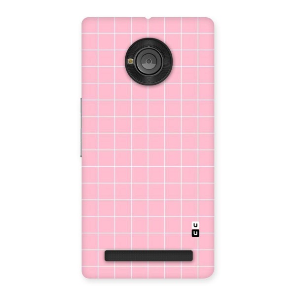 Pink Checks Back Case for Yu Yuphoria