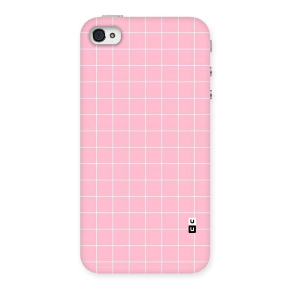 Pink Checks Back Case for iPhone 4 4s