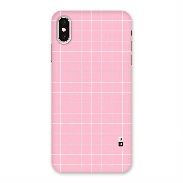 Pink Checks Back Case for iPhone XS Max