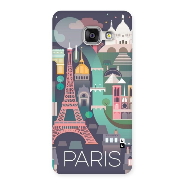 Pink Cute Tower Back Case for Galaxy A3 2016