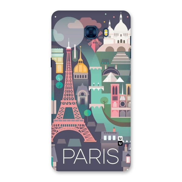 Pink Cute Tower Back Case for Galaxy C7 Pro