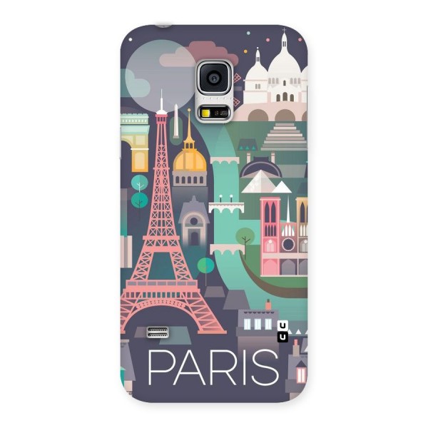 Pink Cute Tower Back Case for Galaxy S5 Mini