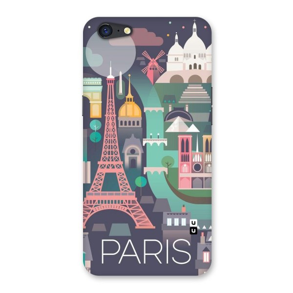 Pink Cute Tower Back Case for Oppo A71