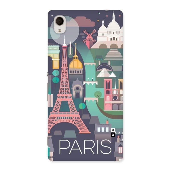 Pink Cute Tower Back Case for Sony Xperia M4