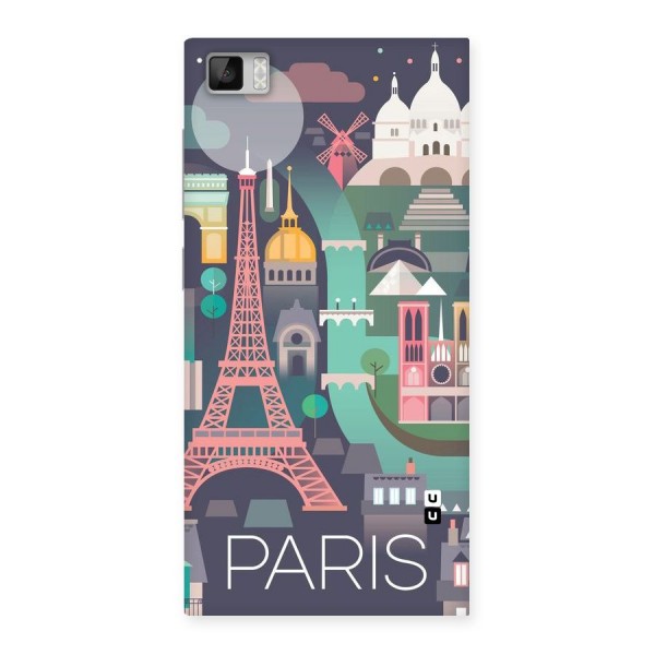 Pink Cute Tower Back Case for Xiaomi Mi3