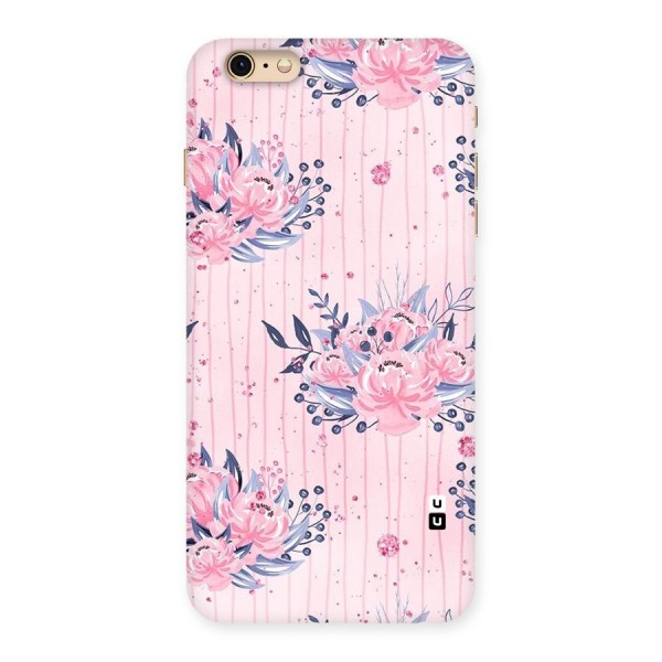 Pink Floral and Stripes Back Case for iPhone 6 Plus 6S Plus