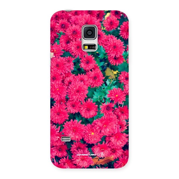 Pink Flowers Back Case for Galaxy S5 Mini