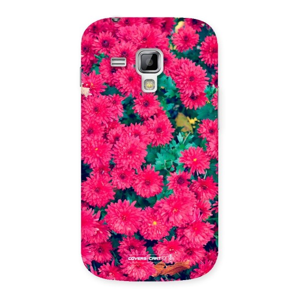 Pink Flowers Back Case for Galaxy S Duos