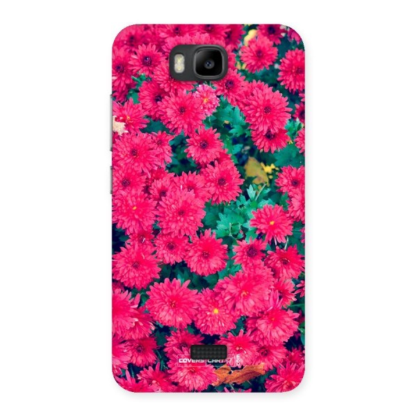 Pink Flowers Back Case for Honor Bee