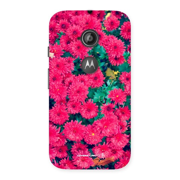 Pink Flowers Back Case for Moto E 2nd Gen