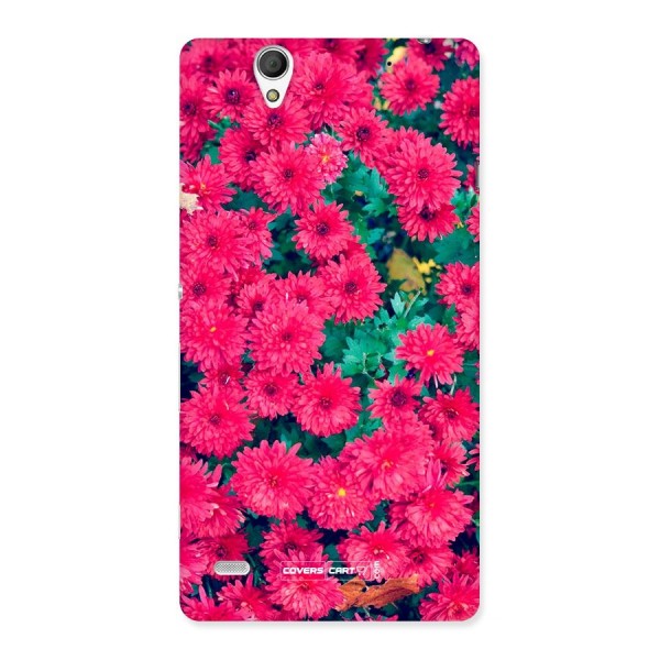 Pink Flowers Back Case for Sony Xperia C4