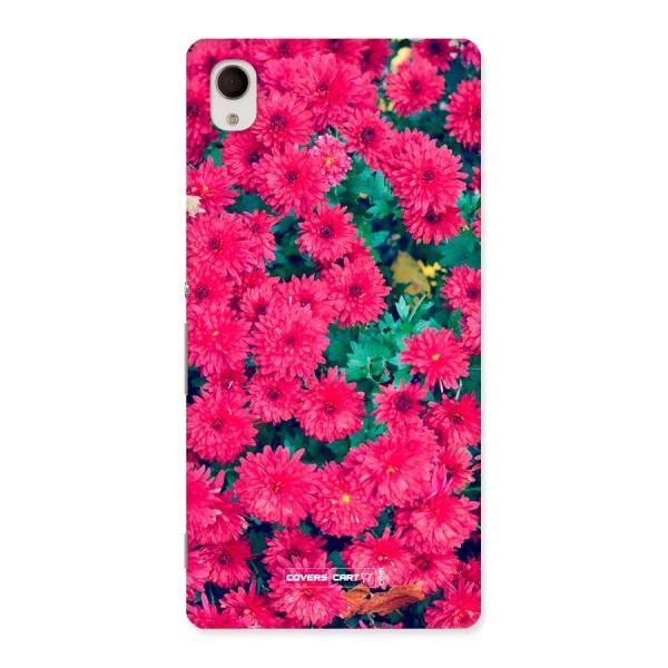 Pink Flowers Back Case for Sony Xperia M4