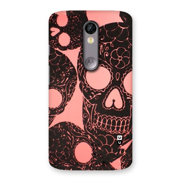 Pink Head Back Case for Moto X Force