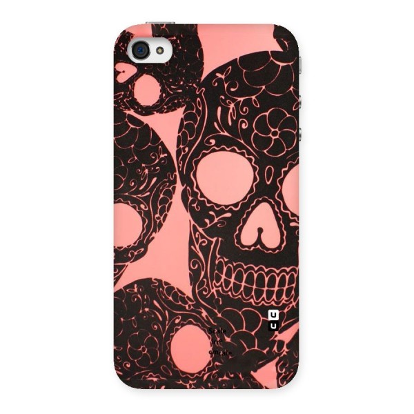 Pink Head Back Case for iPhone 4 4s