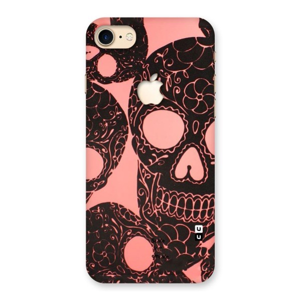 Pink Head Back Case for iPhone 7 Apple Cut