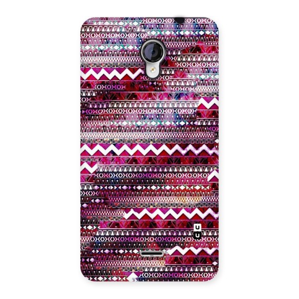 Pink Indie Pattern Back Case for Micromax Unite 2 A106