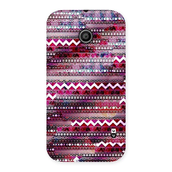 Pink Indie Pattern Back Case for Moto E