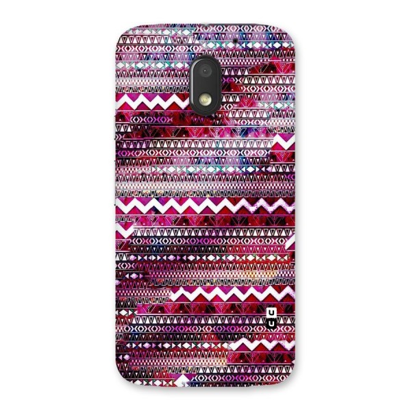 Pink Indie Pattern Back Case for Moto E3 Power