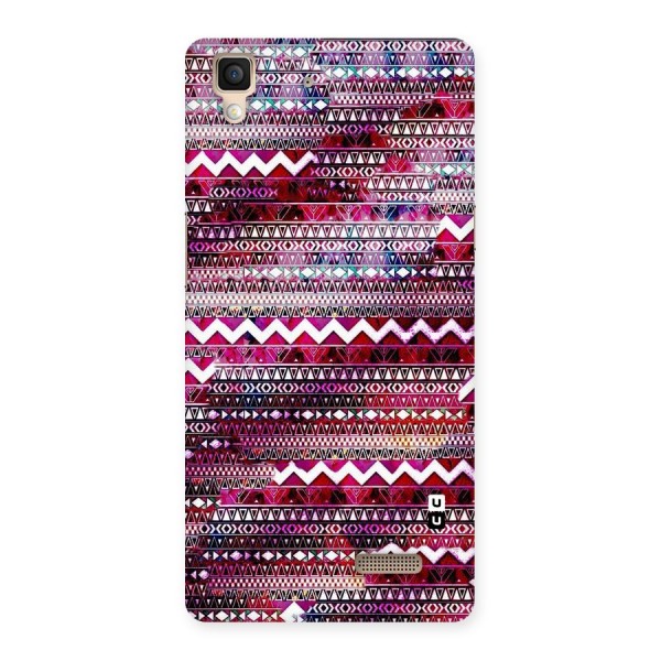 Pink Indie Pattern Back Case for Oppo R7