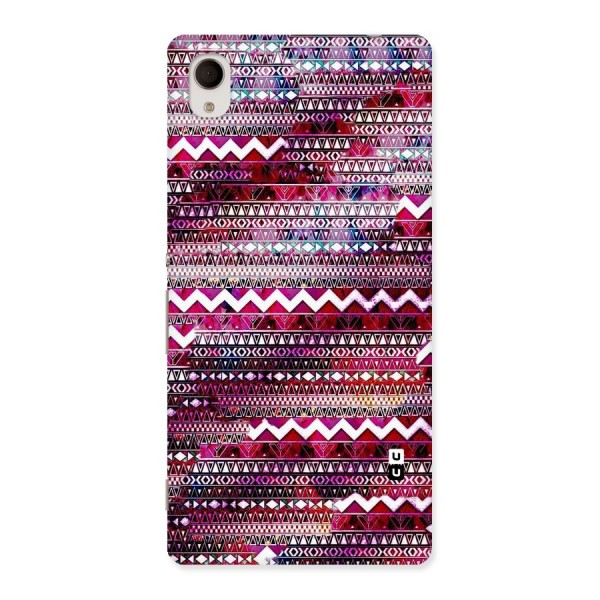 Pink Indie Pattern Back Case for Xperia M4 Aqua