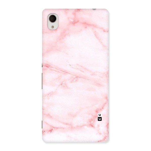 Pink Marble Print Back Case for Xperia M4 Aqua