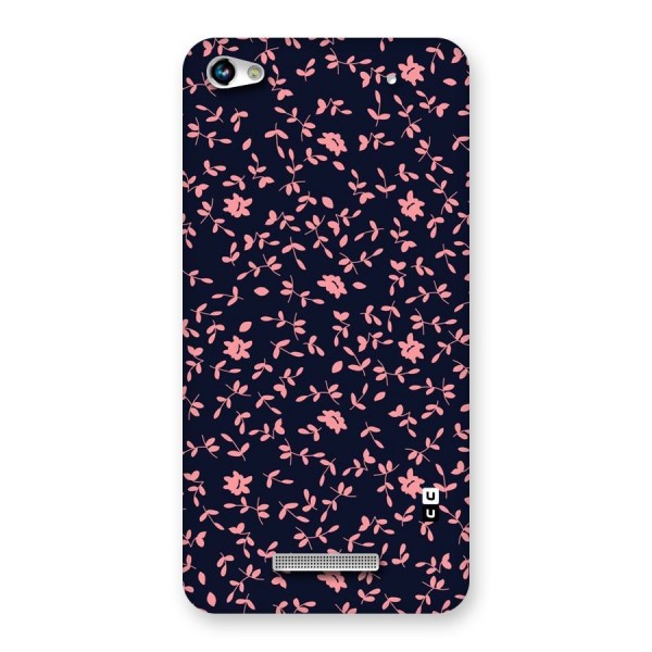 Pink Plant Design Back Case for Micromax Hue 2