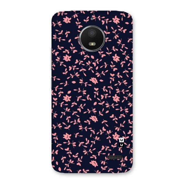 Pink Plant Design Back Case for Moto E4