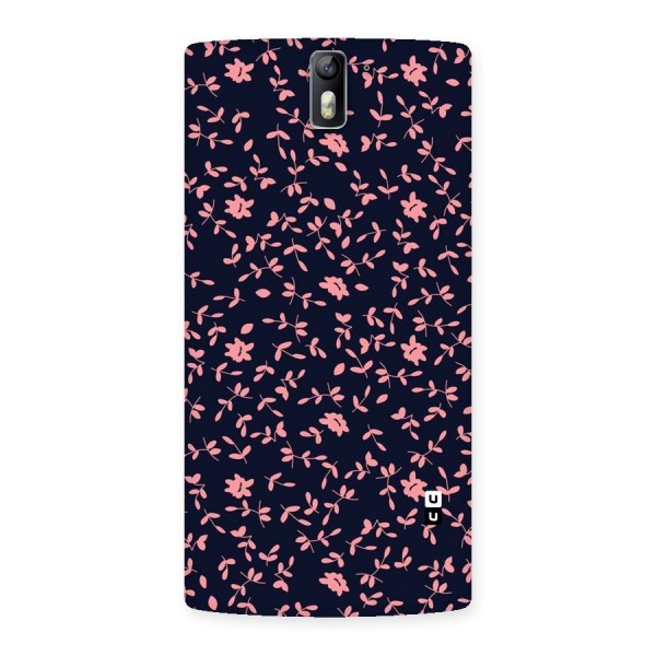 Pink Plant Design Back Case for One Plus One