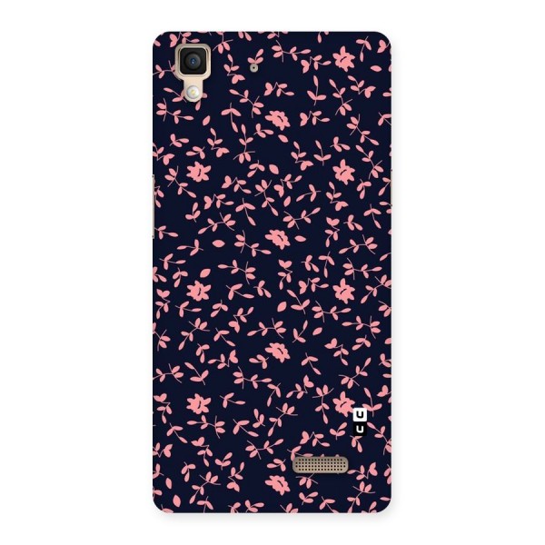 Pink Plant Design Back Case for Oppo R7