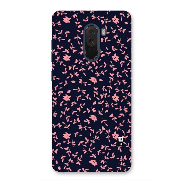 Pink Plant Design Back Case for Poco F1