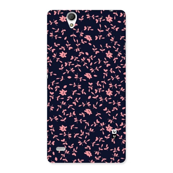 Pink Plant Design Back Case for Sony Xperia C4