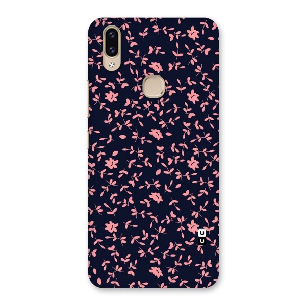 Pink Plant Design Back Case for Vivo V9