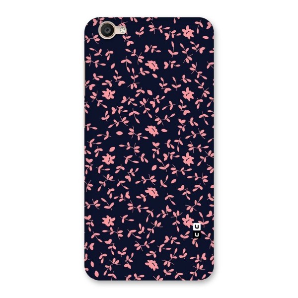 Pink Plant Design Back Case for Vivo Y55s