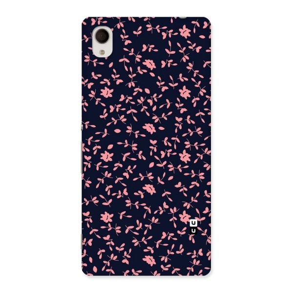 Pink Plant Design Back Case for Xperia M4 Aqua