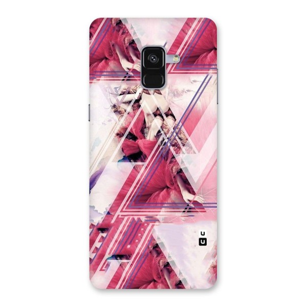 Pink Rose Abstract Back Case for Galaxy A8 Plus