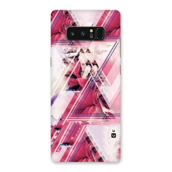 Pink Rose Abstract Back Case for Galaxy Note 8