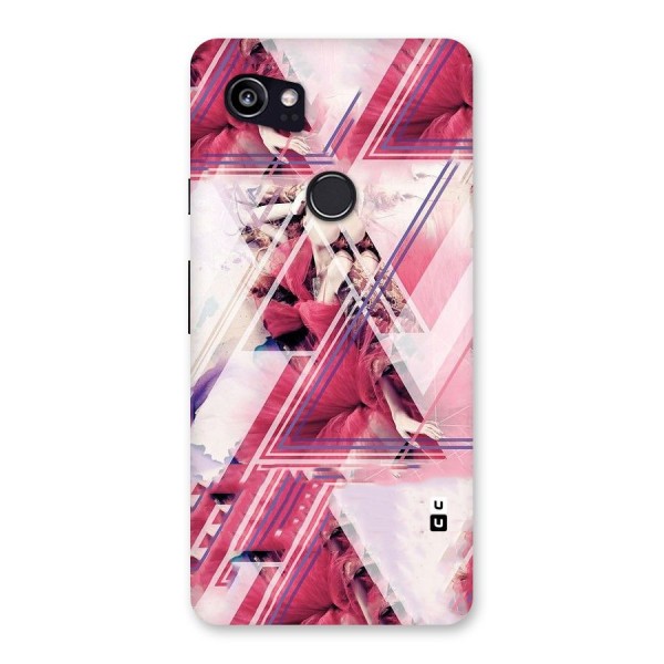 Pink Rose Abstract Back Case for Google Pixel 2 XL