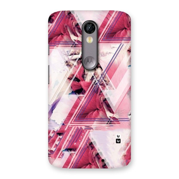 Pink Rose Abstract Back Case for Moto X Force