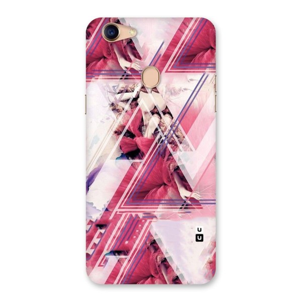 Pink Rose Abstract Back Case for Oppo F5