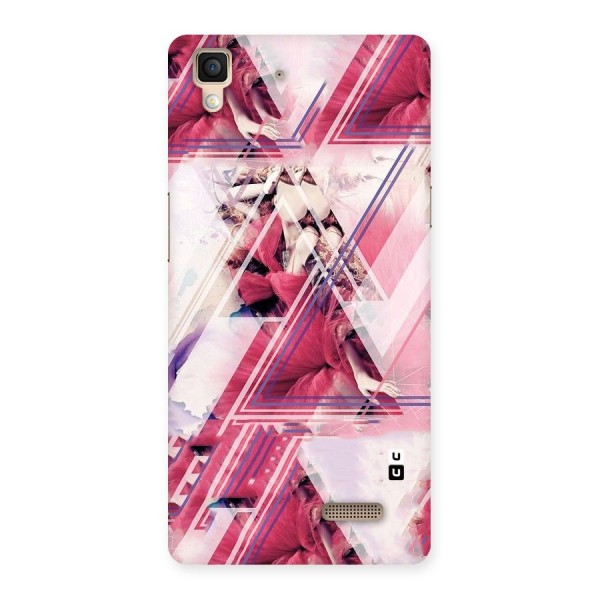 Pink Rose Abstract Back Case for Oppo R7