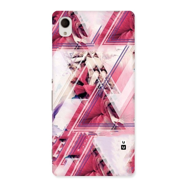 Pink Rose Abstract Back Case for Sony Xperia M4