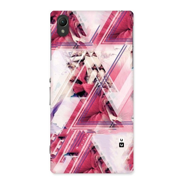 Pink Rose Abstract Back Case for Sony Xperia Z1