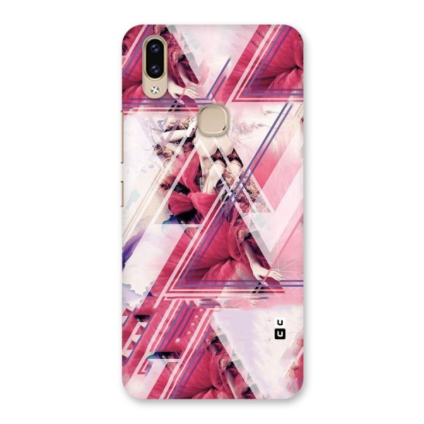 Pink Rose Abstract Back Case for Vivo V9