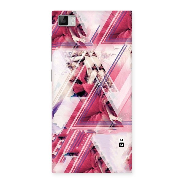 Pink Rose Abstract Back Case for Xiaomi Mi3