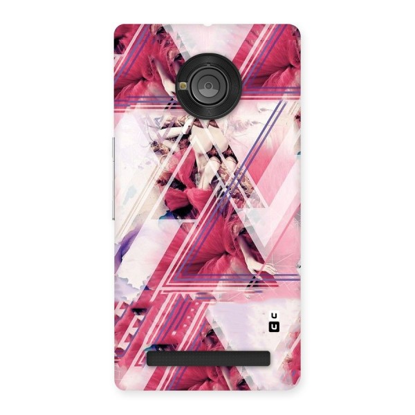 Pink Rose Abstract Back Case for Yu Yuphoria