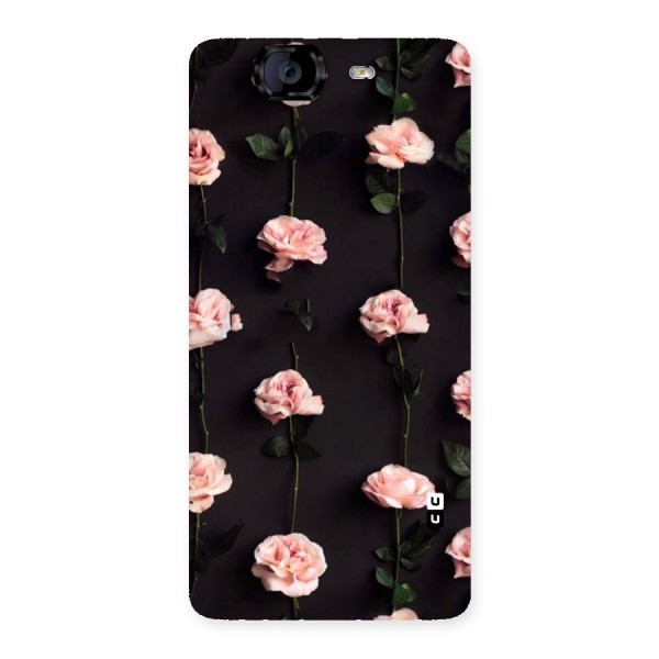 Pink Roses Back Case for Canvas Knight A350